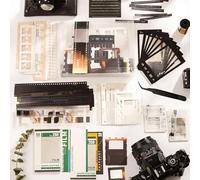 KNUIUYY 94 Piezas Pegatinas Scrapbooking Papel Kit, Película Fotográfica Sticker Papel, Vintage Decoración Pegatina para álbumes de Recortes, Bullet Journal, DIY Álbum de Fotos, Junk Journaling