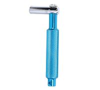 Knurled Drum Wrench, Metal Drum Tuning Key for Snare Bass Toms Gong Percussion Instruments, Universal Size with Textured Grip Teeth, Easy to Use Drum Key Tool for Musicians and (WE23 Azul)