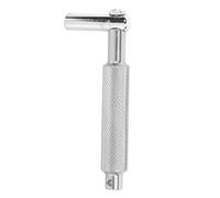 Knurled Drum Wrench, Metal Drum Tuning Key for Snare Bass Toms Gong Percussion Instruments, Universal Size with Textured Grip Teeth, Easy to Use Drum Key Tool for Musicians and (WE21 Plata)
