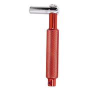 Knurled Drum Wrench, Universal Metal Tuning Tool, Easy to Use for Musical Instrument Adjustment, Teeth Design for Grip and Stability, Multifunctional Accessory for Drums and Gongs (WE20 Red)