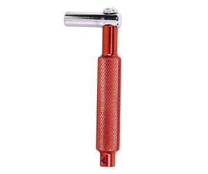 Knurled Drum Wrench, Universal Metal Tuning Tool, Easy to Use for Musical Instrument Adjustment, Teeth Design for Grip and Stability, Multifunctional Accessory for Drums and Gongs (WE20 Red)