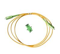 KNWHGGKCV Conectores de fibra óptica interiores del solo modo del cable de Internet de la fibra óptica de SC/APC-SC/APC FTTH a una cara el 1.5M de la base(1 pcs)