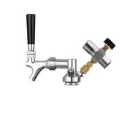KNWHGGKCV Dispensador de barriles de Cerveza, Grifo de Cerveza de Barril y Cargador de Co2 de 60Psi y acoplador de Barril, for elaboración casera de Cerveza, Agua de Soda y Vino, 1 ud.