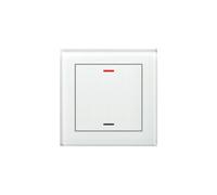 KNX botón de cristal II Light 1 vía, RGBW, blanco, neutro