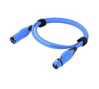 KNYCVDJ Cable XLR de 3 pines, conectores de plástico macho a hembra, cobre OFC blindado for amplificador de micrófono mezclador, 0,3 m, 1m, 2m, 3m, 5m, 10m, 15m, 1 ud.(D1003-Blue,10m)