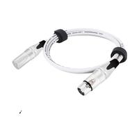 KNYCVDJ Cable XLR de 3 pines, conectores de plástico macho a hembra, cobre OFC blindado for amplificador de micrófono mezclador, 0,3 m, 1m, 2m, 3m, 5m, 10m, 15m, 1 ud.(D1003-White,5m)