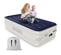 KNZZO Colchón de aire individual con bomba integrada, colchón inflable con parte superior aterciopelada suave, colchón inflable a prueba de fugas, cama de aire plegable impermeable para el hogar