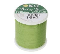 Ko Nylon Beading Hilo azul Color azul Japons Prerigado 100% Nylon 330tex Cordones de nudejo resistentes a enredos 50m /55 yds Uso de carrete para pr