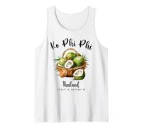 Ko Phi Phi Coconut Tailandia Tropical Koh Island Vacaciones Camiseta sin Mangas