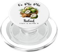 Ko Phi Phi Coconut Tailandia Tropical Koh Island Vacaciones PopSockets PopGrip para MagSafe