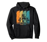 KO Samui Tailandia Palmeras en la Playa Vacaciones Recuerdo Sudadera con Capucha