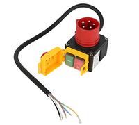 KOA7 250 V, 50 Hz, 3 fases, interruptor de máquina, interruptor de máquina con interruptor de fase, tapa de emergencia y cable de 60 cm, compatible con KEDU KOA7