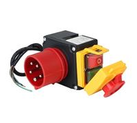 KOA7 400V toma trifásica AYWHP Interruptor de enchufes con cable de 80cm, inversor de fase y seccionador magnético de parada de emergencia compatible con KEDU KOA7