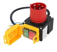 KOA7 Interruptor Parada Emergencia Máquina, 400V Conmutador Combinada Dispositivo con Cable, 3 Fases Convertidor con Protección Apagado Industrial, Interruptor Electromagnético Impermeable Resistente