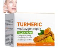 KOAHDE Crema Facial Iluminadora de Cúrcuma,Crema Facial Blanqueadora Cúrcuma,Crema de Colágeno de Cúrcuma,Crema Reparadora Hidratante Cúrcuma,Crema Facial Antiarrugas de Cúrcuma,Anti Envejecimiento