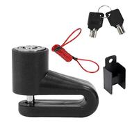 KOAHDE Pinza Antirrobo Segura para Moto, Candado de Disco, Bloqueo de Freno, Accesorio de Seguridad - Negro, 1 Pieza