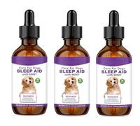 KOAHDE Relax Drops Relajante para Perros y Gatos,Calmante para Perros y Gatos,Ayuda a Dormir Más Tranquilo,Reduce el Estrés y la Ansiedad 60ML*3PC