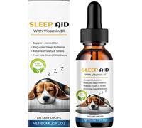KOAHDE Relax Drops Relajante para Perros y Gatos,Calmante para Perros y Gatos,Ayuda a Dormir Más Tranquilo 60ML