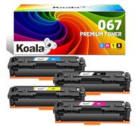 Koala 067 067H Cartucho de Tóner (con Chip) Compatible para Canon 067 067H para Canon i-SENSYS MF655CDW MF657CDW LBP631CW LBP633CDW MF651CW Toner (1-Negro 1-Cian 1-Magenta 1-Amarillo Paquetes de 4)