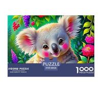 Koala 1000 Piezas Adultos Entretenimiento Desafío Juego para Adultos Y Niños Tema Animal Lindo Rompecabezas Juego Educativo Desafío 38x26cm/1000pcs