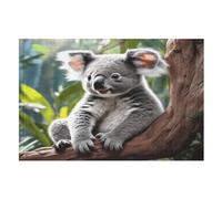 Koala 1000 piezas puzles premium para adultos y niños, rompecabezas de madera divertidos y juegos educativos, regalo perfecto 75 × 50 cm