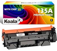 Koala 135A 135X (con Chip) Toner Negro Compatible Tóner Reemplazo para 135A W1350A para HP LaserJet MFP M234dw LaserJet MFP M234dwn M234sdw M234sdn M209dw M209dwn M209 (1-Paquete)