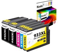 Koala 932XL Cartuchos de Tinta Compatible para HP 932XL 933XL 932 XL 933 XL Multipack para HP OfficeJet 6100 6600 6700 7110 7612 7610 Cartucho (1 Negro, 1 Cian, 1 Magenta, 1 Amarillo)