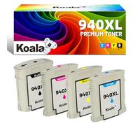 Koala 940XL Cartucho de Tinta Compatibile C4906AE C4907AE C4908AE C4909AE para HP Officejet Pro 8000-A809a/A811a/A809n/8000 Wireless 8500-A909b/A909a/A909n/A909g 8500A-A910a/A910g/A910n
