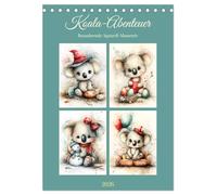 Koala-Abenteuer. Bezaubernde Aquarell-Momente (Tischkalender 2026 DIN A5 hoch), CALVENDO Monatskalender: Niedliche Koalas begleiten mit Charme und Herz durch die Jahreszeiten