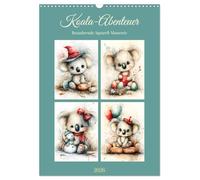 Koala-Abenteuer. Bezaubernde Aquarell-Momente (Wandkalender 2026 DIN A3 hoch), CALVENDO Monatskalender: Niedliche Koalas begleiten mit Charme und Herz durch die Jahreszeiten