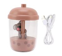 Koala Animal Humidifier Portable USB Cool Mist Humidifier Quiet Operation For Home Office Nursery ABS Plastic 300ml Water Capacity (Caramel)
