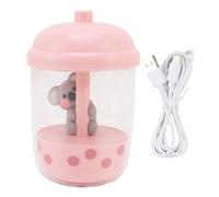 Koala Animal Humidifier Portable USB Cool Mist Humidifier Quiet Operation For Home Office Nursery ABS Plastic 300ml Water Capacity (Pink)