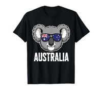 Koala Australiano con Bandera de Australia Camiseta