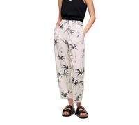 KOALA BAY | Blapa | Pantalón Mujer Blanco Estampado Tropical | Pantalón Largo Verano Ligero | Corte Recto Cómodo | Look Casual Playa Vacaciones (FR/ES, Letras, M, Regular, Regular, Blanco)