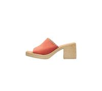 KOALA BAY | Thyme | Sandalia Tacón Mujer Coral | Mule Plataforma Cómoda | Zueco Verano Elegante | Calzado Casual Vestir (Coral, Sistema tallas calzado EU, Adulto, Números, mediano, 41)