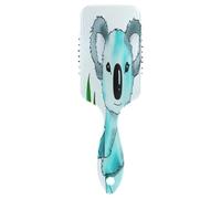 Koala Bear Fresh Green Leaf Air Peine, cepillo antiestático para el cabello, cepillos para el cabello para mujer