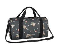Koala - Bolsa de lona deportiva con diseño floral de koala, bonita bolsa de fin de semana, bolsa de viaje, gimnasio, bolsa de lona para niños, niñas, niños, mujeres y hombres