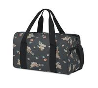 Koala - Bolsa de lona deportiva con diseño floral de koala, bonita bolsa de fin de semana, bolsa de viaje, gimnasio, bolsa de lona para niños, niñas, niños, mujeres y hombres