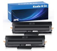 Koala & Co 106A Cartuchos de tóner Compatible para HP 106A W1106A 106 para HP Laser 107A 107R 107W MFP 135a 135r 135w 135wg 137fnw 137fwg (106A 2 Negros, con Chip)