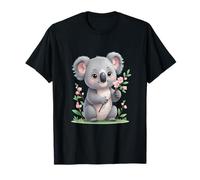 Koala con Rama de Flores ilustración Camiseta