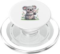 Koala con Rama de Flores ilustración PopSockets PopGrip para MagSafe