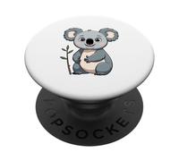 Koala con Rama ilustración Animal PopSockets PopGrip Adhesivo