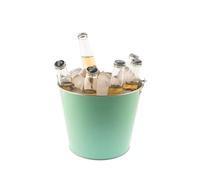 Koala Cubitera Metal Galvanizado Pastel de Acero Inox 5l | Verde, Acero Inox, forma cónico, acabado metalizado, 5l