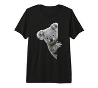 Koala Curioso asomando la Vida Silvestre Australiana Camiseta Premium