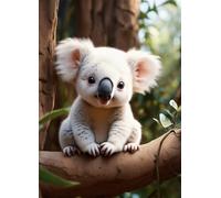 Koala de la Rama de la Jungla Puzle de 700 Piezas 52x38 cm - Rompecabezas DIY Pintura, Entretenimiento Creativo Adultos Mayores de 14 años Decoración del Hogar