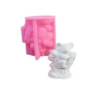 Koala de silicona hecho a mano con moldes de bebé, adorno de animales para decoración del hogar, koala de silicona con fundiciones de bebé, yeso de adorno