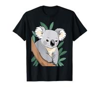 Koala Dibujado en una Rama - Ilustración de Animal Camiseta