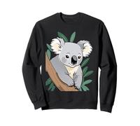 Koala Dibujado en una Rama - Ilustración de Animal Sudadera