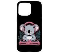 Koala Dj Mezclando Música Con Audífonos Carcasa para iPhone 15 Pro Max