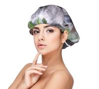 Koala en la rama,Gorro de dormir de satén para adultos - Gorro de dormir elástico para mujer, cubrecabello nocturno